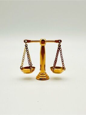 Vintage Brass Miniature Scales NIB